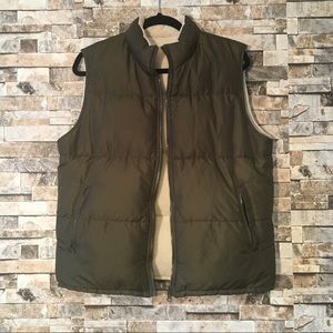 GAP Army Green Puffer Vest